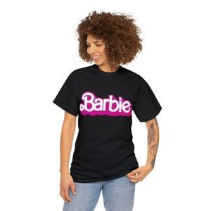Barbie The Movie Black Pink Logo T Shirt